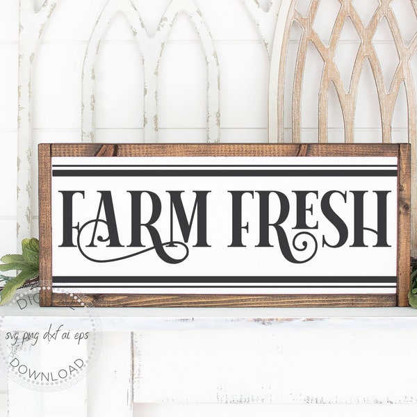 Farm Fresh SVG - Fresh Produce SVG - Farmhouse Sign SVG