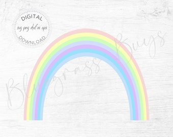 Download Pastel Rainbow Svg Etsy