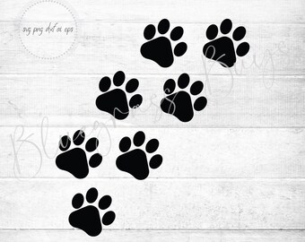 Download Paw Print Trail Etsy
