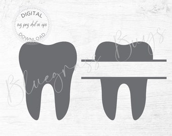 Download Tooth Monogram Svg Etsy