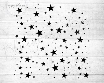 Stars SVG - Sparkle Star Clipart - Stars Cut File - Digital Download - Cricut - Silhouette Cut File