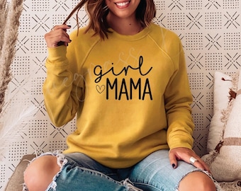 Girl Mama SVG - Mom Life T-Shirt Design SVG - Mom SVG - Digital Download - Cricut - Silhouette Cut File