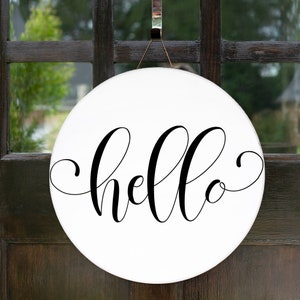 Hallo SVG - Bauernhaus Zeichen SVG - Willkommen Hallo geschnitten Datei - Home Zeichen Dekor - digitaler Download - Cricut - Silhouette geschnitten Datei