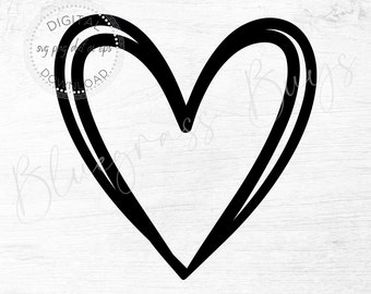 Download Heart Outline Svg Etsy