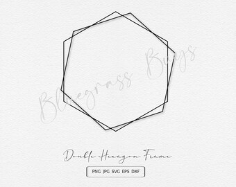 Hexagon Frame Etsy