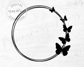 Download Butterfly Border Svg Etsy