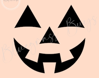 Twarz Jack-o-lantern SVG - Twarz dyni SVG - Clipart Halloween - Pobieranie cyfrowe - Cricut - Plik do cięcia sylwetki