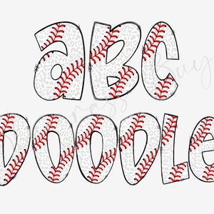 Leopard Baseball Alphabet Letters PNG Bundle, Alphabet Clipart, Baseball Hand Drawn Doodle, Sublimation Alpha Set Designs PNG