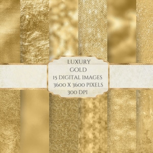 Gold Digital Papier, Metallic Texture, Folie Textur Papier, druckbares Scrapbook Papier