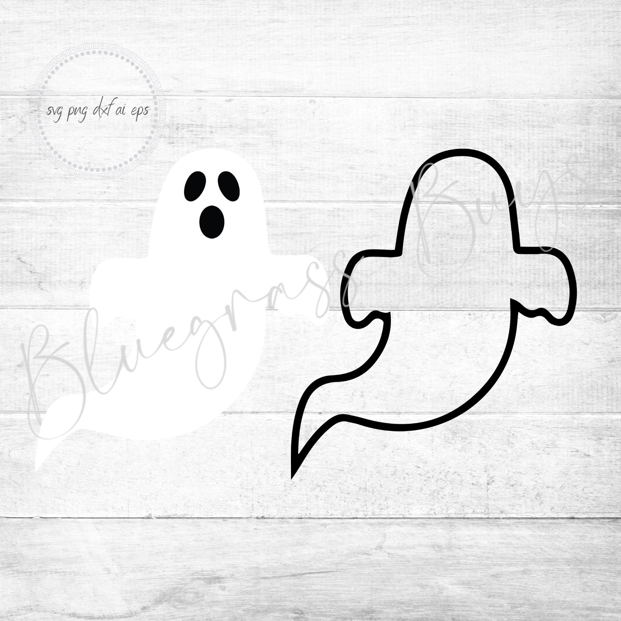Ghost SVG - Halloween Ghost SVG - Halloween Clipart - Digital Downloa…