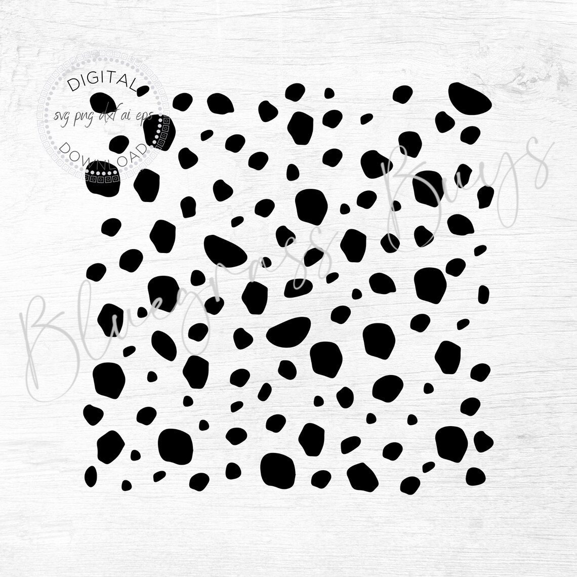 Dalmatian Spots SVG Dalmatian Pattern SVG Animal Print Cut - Etsy