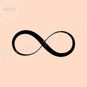 Infinity Symbol SVG - Infinity Sign Cut File - Forever Symbol SVG - Download digitale - Cricut - Silhouette Cut File