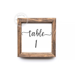 Table Numbers SVG - Wedding Table Numbers - Wedding Sign SVG