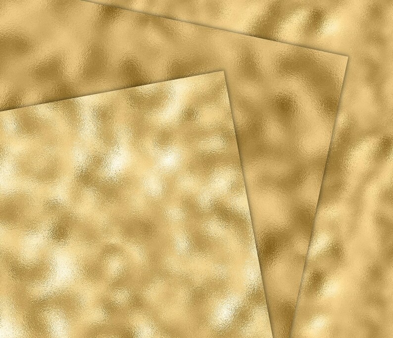 Gold Foil Digital Paper, Metallic Texture, Foil Texture Paper ...