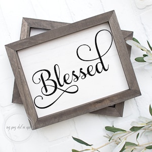 Blessed SVG - Blessed Script SVG - Digitaler Download - Cricut - Silhouette Cut File