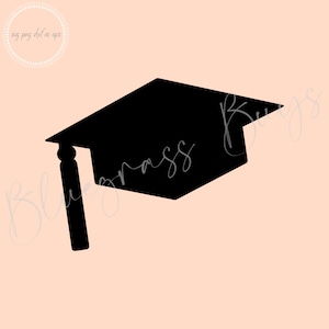 Graduation Cap SVG, Graduation Cut File, Graduation Hat SVG File, Digital Download, Cricut, Silhouette Cut File