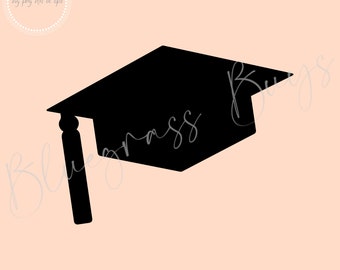 Graduation Cap SVG, Graduation Cut File, Graduation Hat SVG File, Digital Download, Cricut, Silhouette Cut File