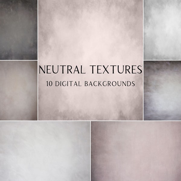 Soft Neutral Textures, Portrait Studio Backdrop, Fine Art Textures, Photo Background, Digital Background