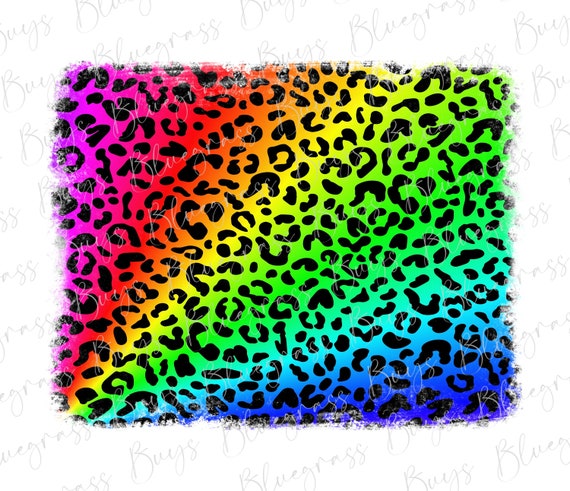 Rainbow Leopard Print Background PNG, Cheetah Print Background PNG, Leopard  Sublimation Design -  Australia