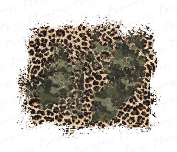 Leopard Camouflage Background PNG, Distressed Camo, Grunge Cheetah  Backsplash