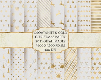 Christmas Digital Paper, Holiday Scrapbook Paper, Seamless Pattern Digital Paper