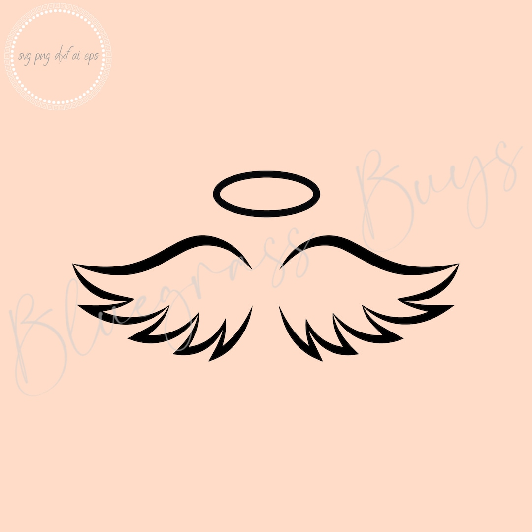 Angel Wings SVG Angel Halo SVG Angel Clipart Digital Download Cricut angel-wings-svg-angel-halo-svg-angel-clipart-digital-download-cricut