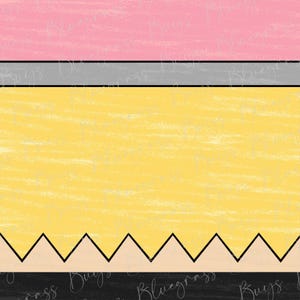 Lápis de papel digital escolar, design de volta às aulas, fundo de lápis JPG