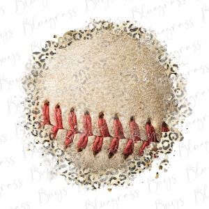 Leopard Baseball Grunge Background PNG, Distressed Baseball Backsplash Sublimation