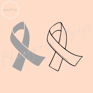 Krebs Band SVG, Band Umriss SVG, Bewusstsein Band SVG, digitaler Download, Cricut, Silhouette geschnitten Datei