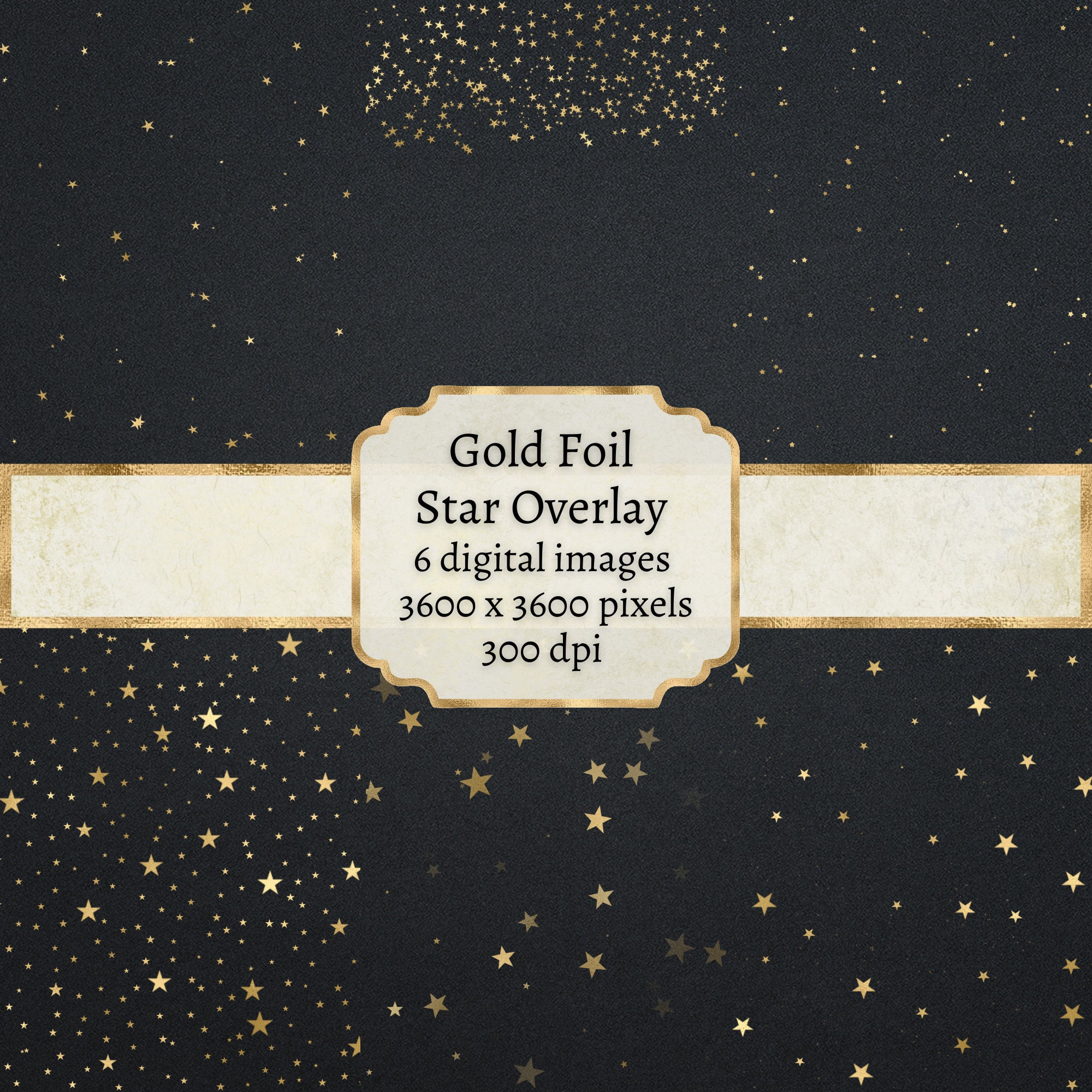 Gold Stars Confetti Borders Pack, Digital Gold Stars Confetti, Gold  Texture, Gold Foil, Gold Stars Digital Confetti Borders, Commercial Use 