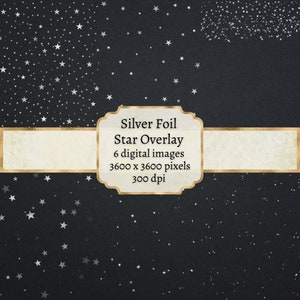 Zilveren ster-overlay, Stardust-overlay png, ster glitter clipart-overlay