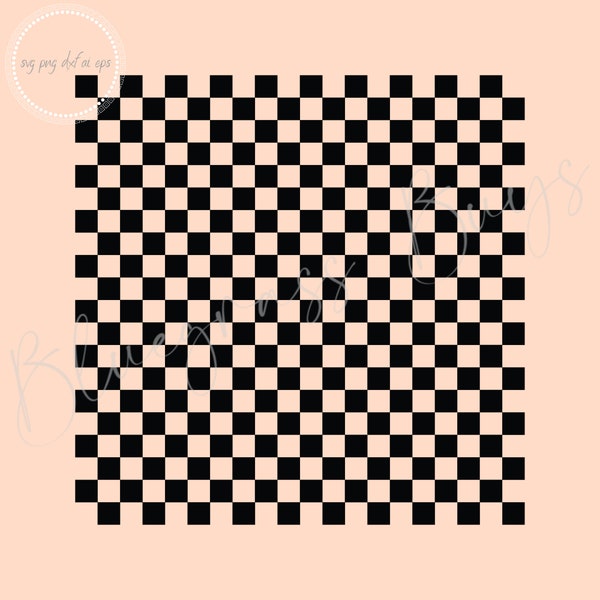 Checkered Pattern SVG, Seamless Checkerboard Png, Checkered Racing Pattern Cut File, Digital Download, Cricut, Silhouette Cut File