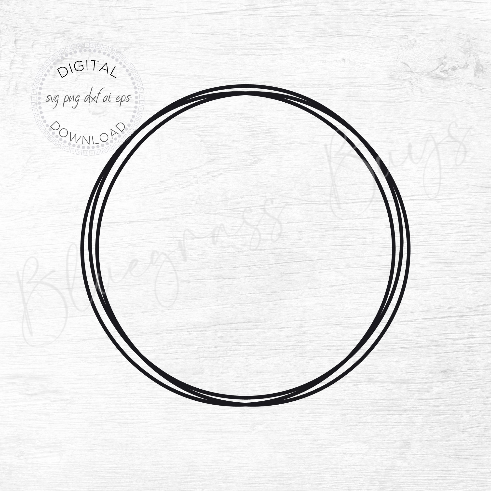 Papercraft Round Frame SVG Geometric Frame SVG Split Circle Frame SVG