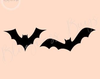 Bats SVG - Halloween Clipart - Flying Bats - Digital Download - Cricut - Silhouette Cut File