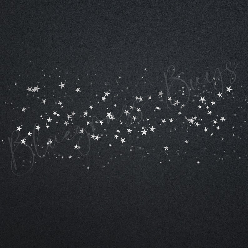 May include: A dark blue background with a scattering of white stars. The text "Blue Sky Bugs" is written in white cursive script.