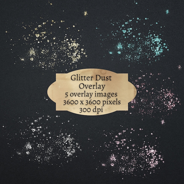 Glitter Dust Overlay, Sparkle Overlay PNG, Diamond Dust Overlay