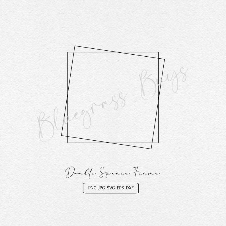 Download Square Frame SVG Geometric Double Square Border Frame SVG ...