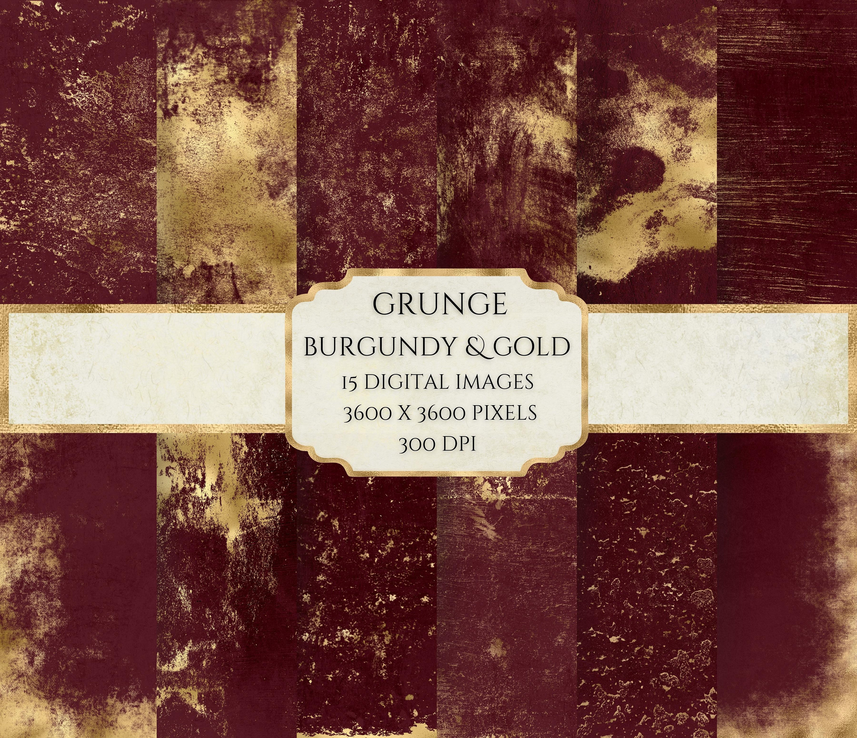 Grunge Burgundy and Gold Paper - Distressed Texture - Worn Texture Paper -  Printable Scrapbook Paper - Etsy, image size:3000x2583