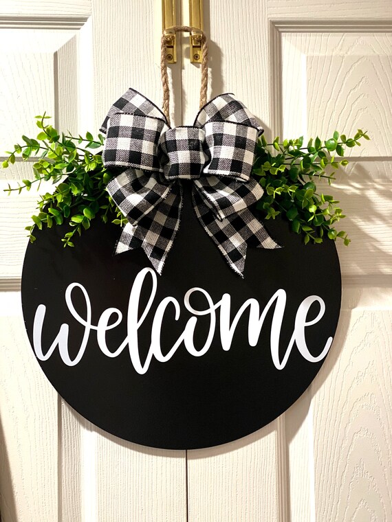 15 Door Hanger Farmhouse Wood Door Hanger Etsy