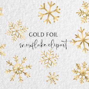 Goldfolie Schneeflocken PNG, Schneeflocke Clipart, Glitzer Weihnachten Clipart