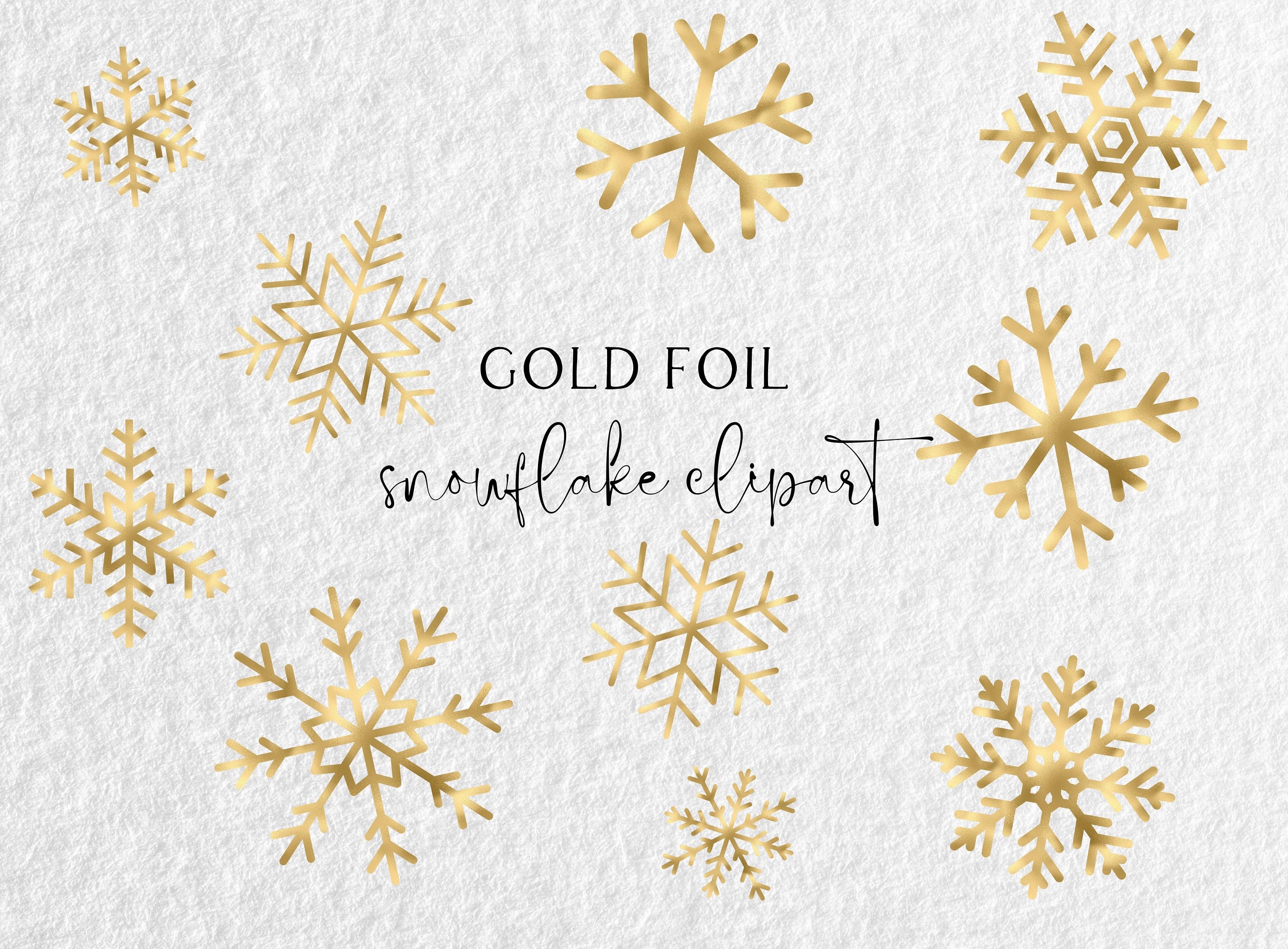 Snowflake Clipart, Gold and Silver Snowflake clipart, Glitte - Inspire  Uplift