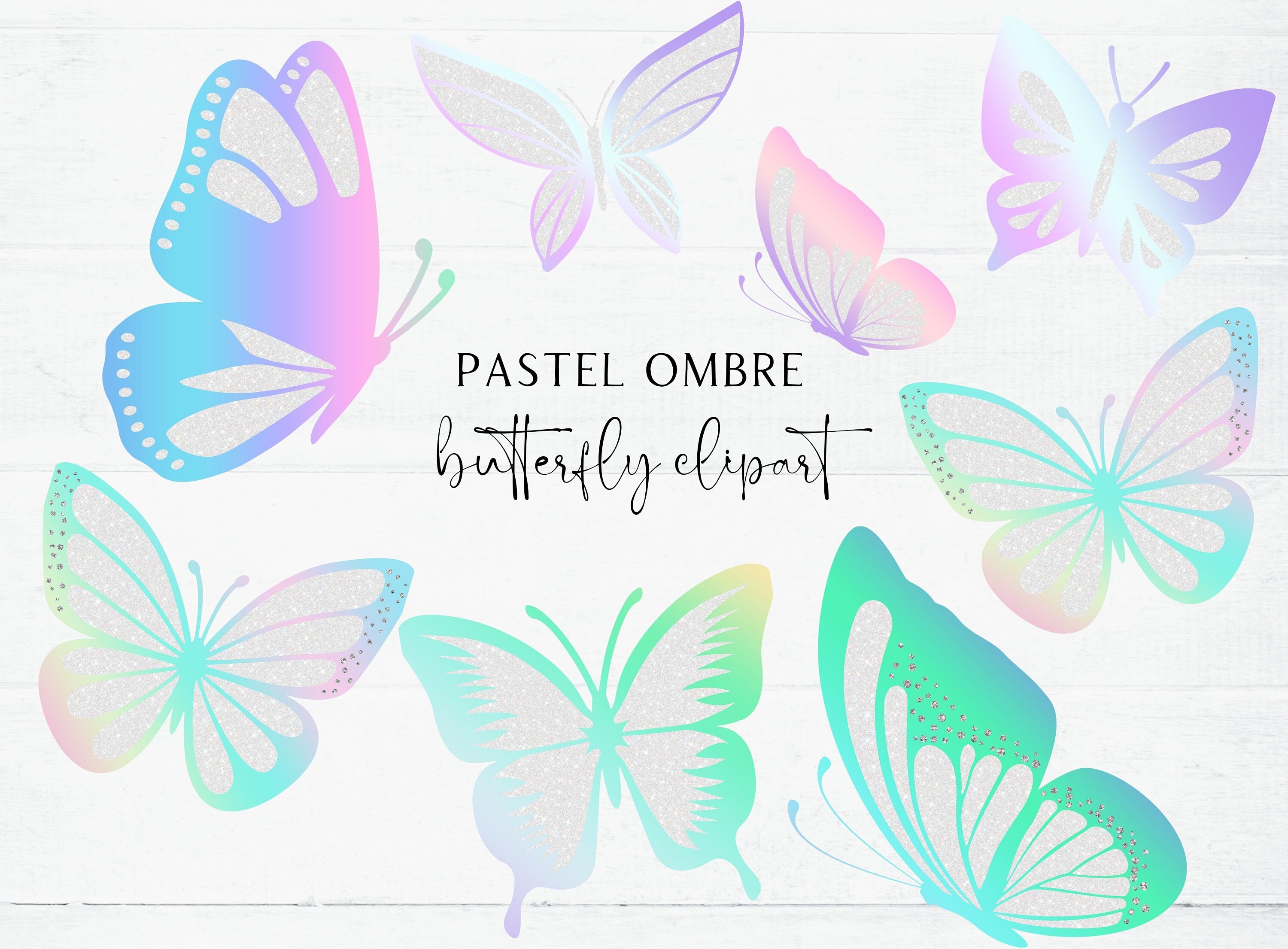 Iridescent Butterfly Png, Butterfly Clipart