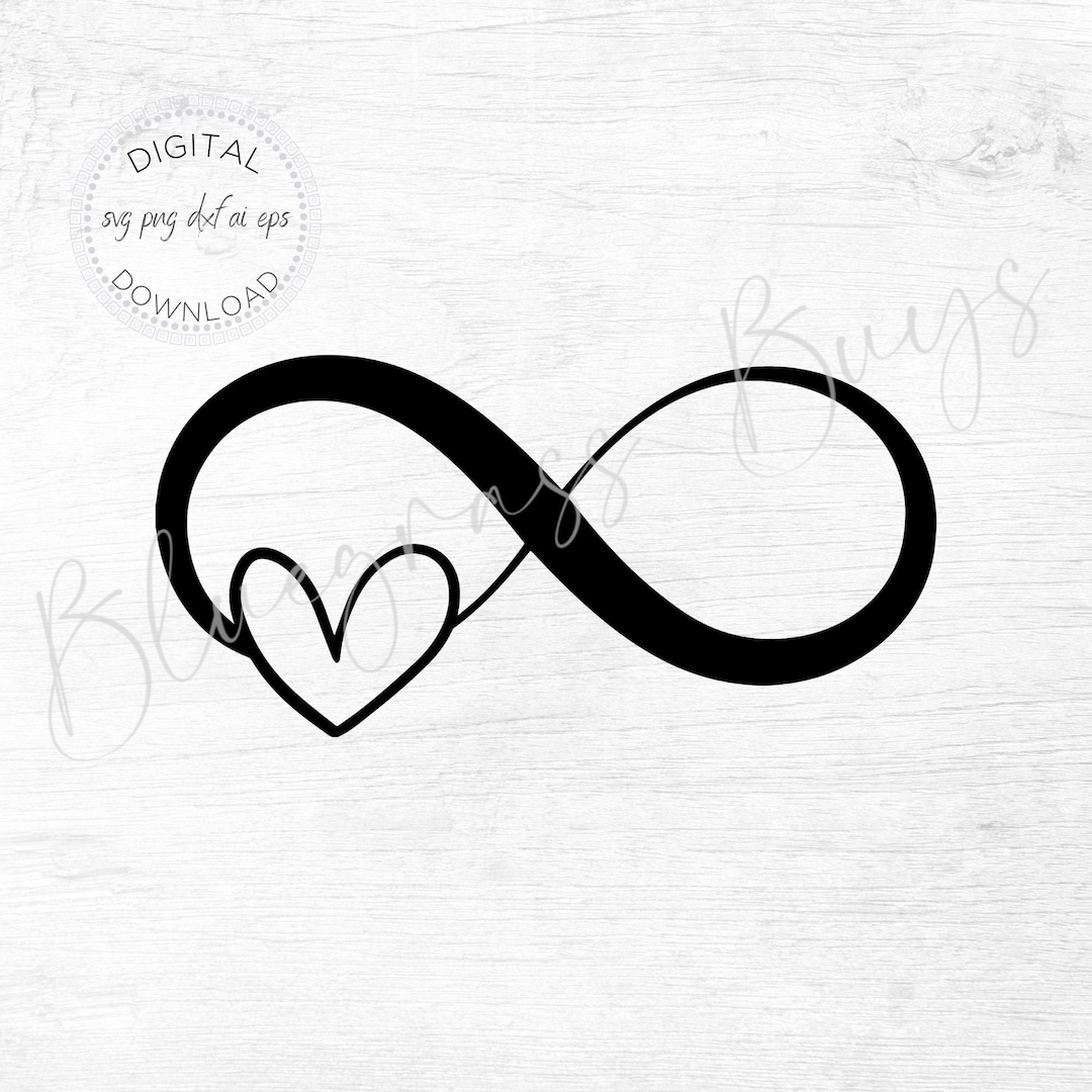 Infinity Heart Symbol SVG Infinity Sign Cut File Forever - Etsy