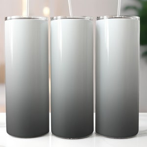 Grijze ombre skinny bekeromslag - 20oz recht en taps toelopend omslagontwerp - beker, sublimatie png PNGEgg
