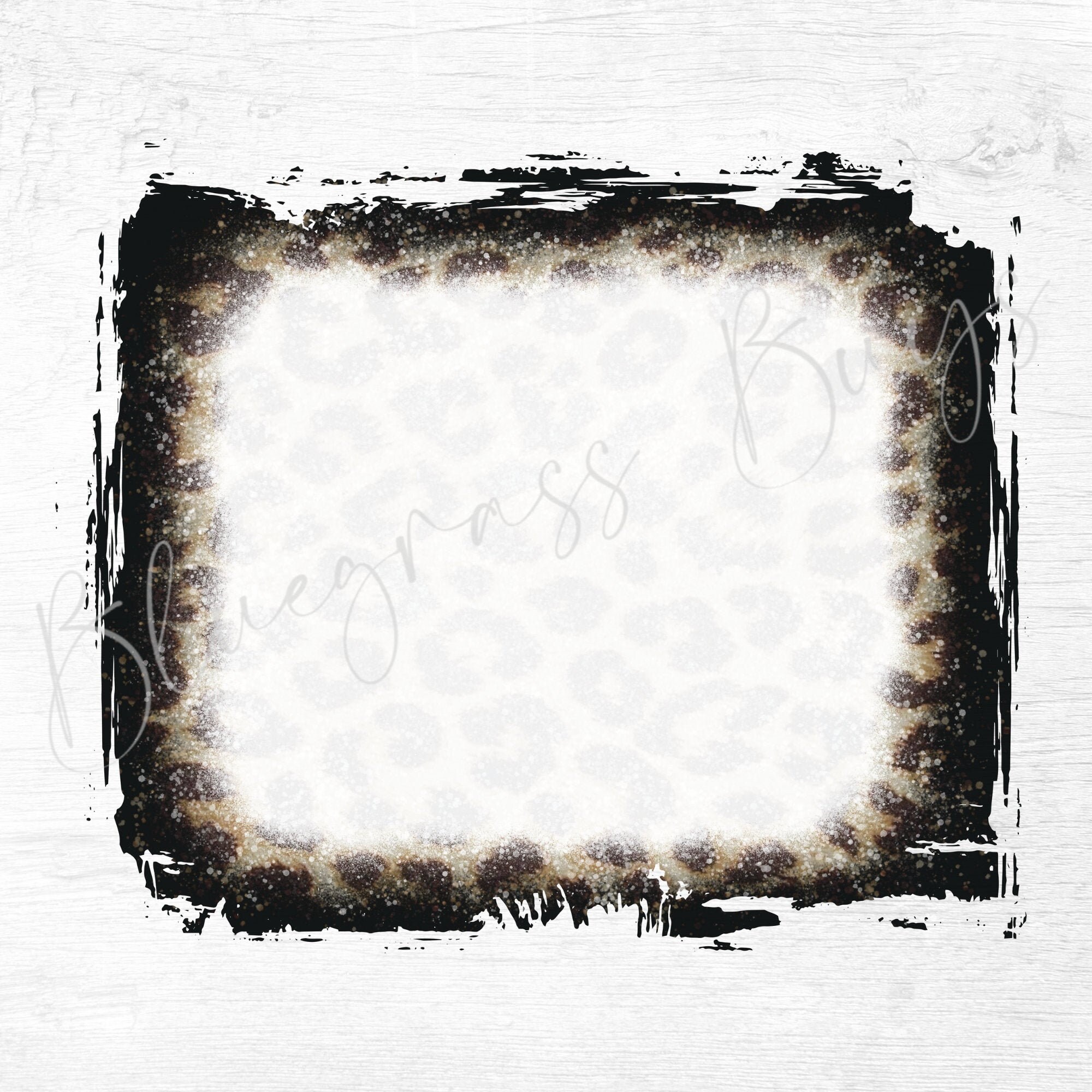 Cheetah Frame With Bleach Effect PNG Cheetah Background | Etsy