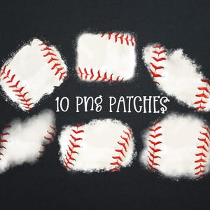 Parche de sublimación de béisbol, salpicadura de béisbol PNG