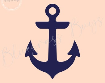 Anchor SVG, Nautical Png, Anchor Clipart, Digital Download, Cricut, Silhouette Cut File