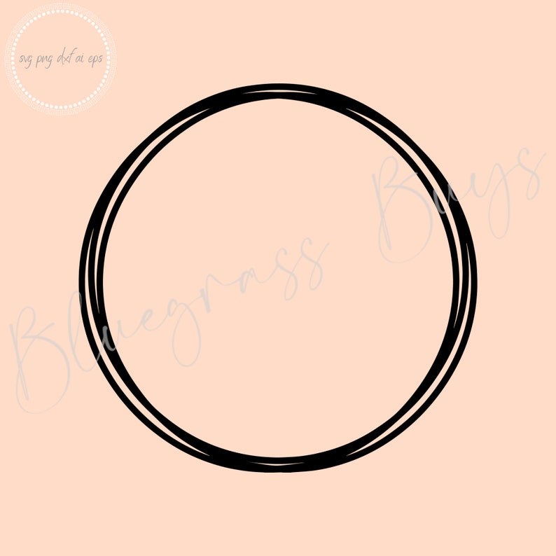 Op de afbeelding: Een zwart dubbelcirkelframe, perfect om een ​​toets van eenvoudige elegantie aan uw ontwerpen toe te voegen.