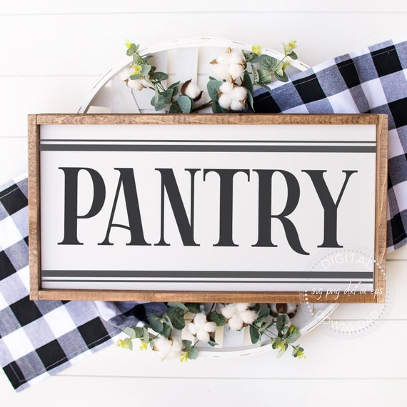 Pantry SVG Pantry Sign Cut File Farmhouse Pantry Clipart Etsy Singapore