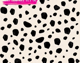 Manchas dálmatas SVG, patrón dálmata Png, archivo de corte de estampado animal, descarga digital, Cricut, archivo de corte de silueta